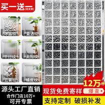 Glass brick ultra-white hollow crystal brick transparent partition wall square art internet celebrity background wall bathroom ice crystal pattern