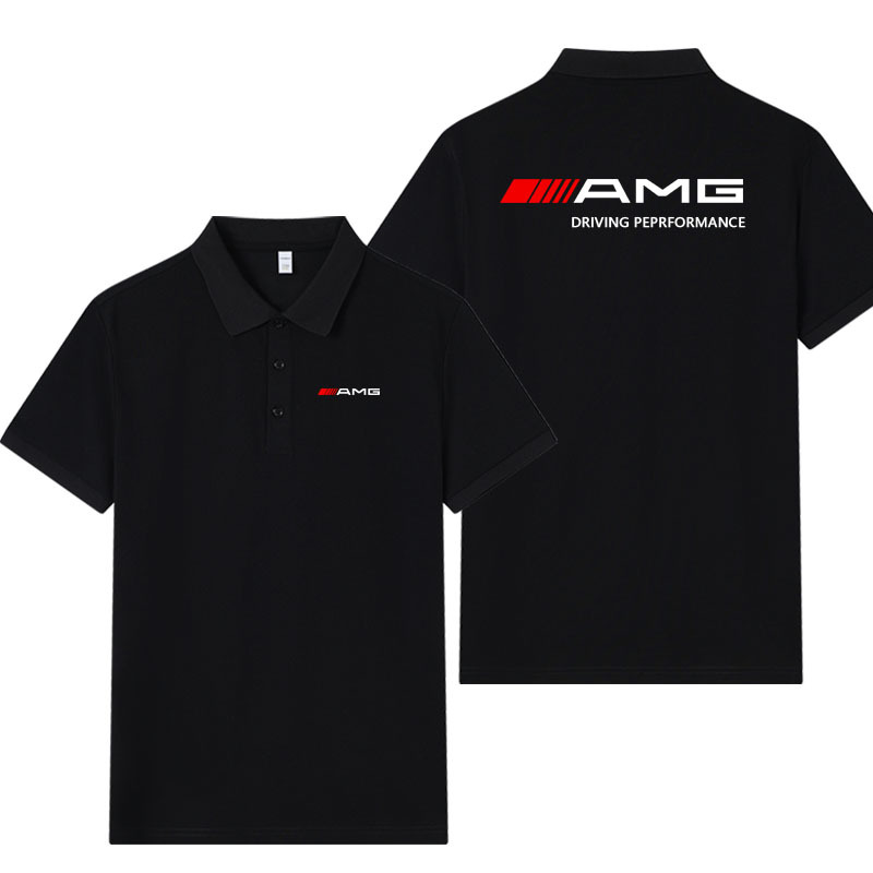 F1 Formula Racing Amg Mercedes-Benz Clothing Polo Shirt Short-Sleeved T-Shirt Men's Workwear Car Modification