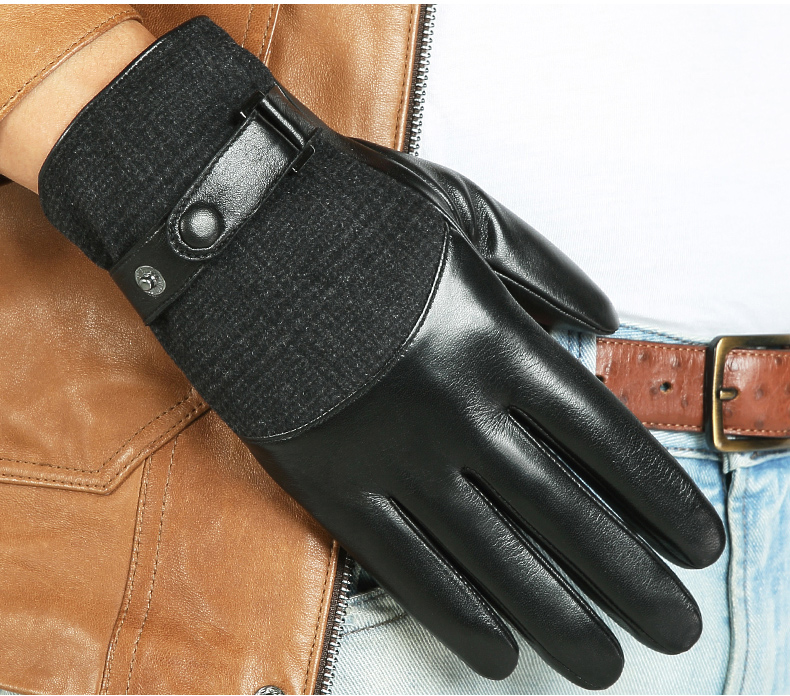 Gants pour homme WARMEN en peau de mouton - Ref 2782655 Image 16