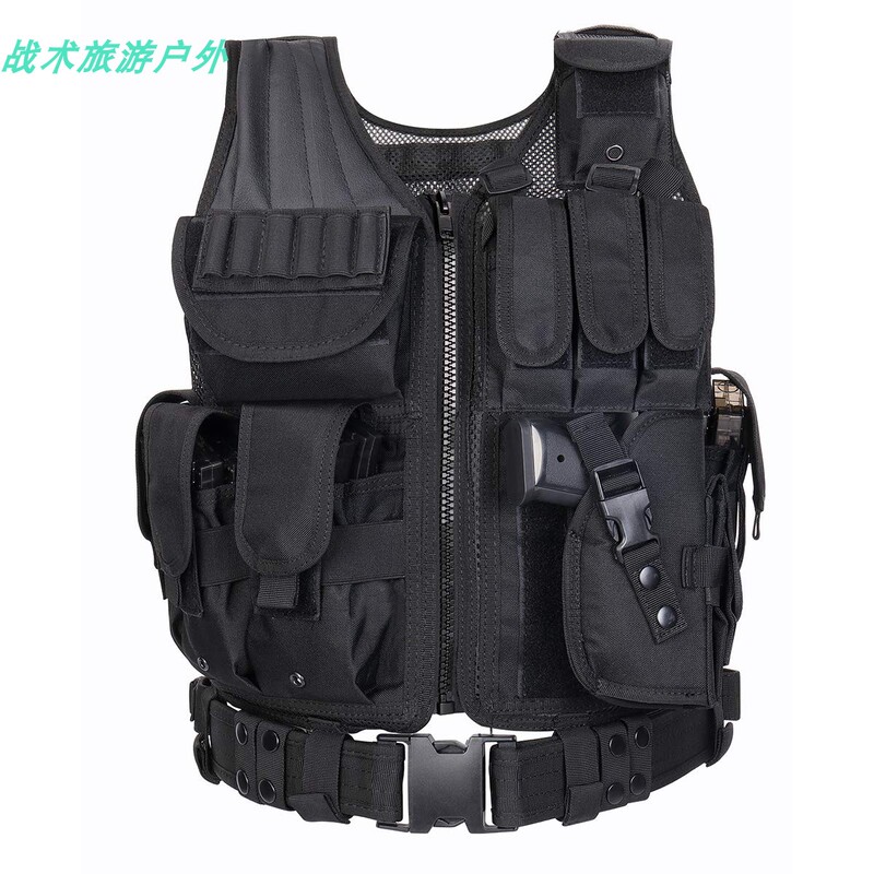 Tactical Quick-Release Vest, Multi-Functional Outdoor Cs Field Protection Vest, Functional Wind-Resistant Gear, Breathable Vest Tactical Quick-Release Vest, Multi-Functional Outdoor Cs Field Protection Vest, Functional Wind-Resistant Gear, Breathable Vest