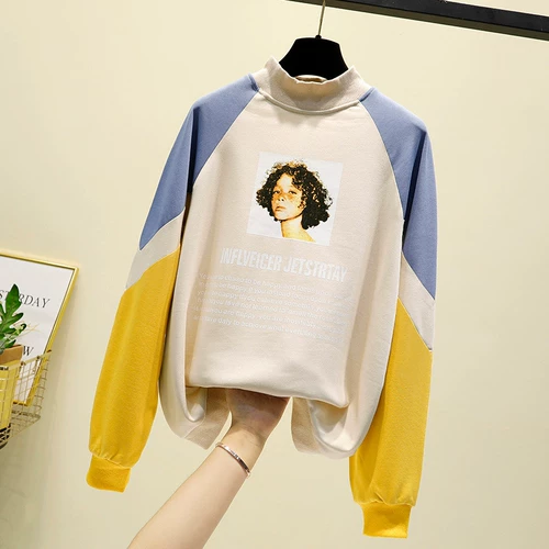 Осенняя тонкая толстовка для школьников, куртка, 2019 года, в корейском стиле, высокий воротник