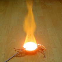 Outdoor self-driving windproof gas furnace head high power fierce fire camping gas stove portable split infrared baking oven