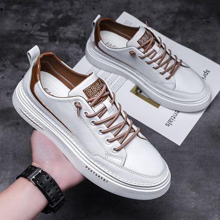 Men's shoes 2022 autumn new trendy shoes trendy leather shoes men's sports shoes small white shoes winter casual sneakers - Taobao