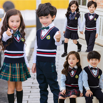 Han Edition Vest Male Girl spring and autumn waistcoat for primary and middle school students Sport school suit Inn Lengfeng Childrens class dress pants