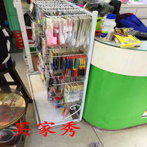 Wrought iron floor socks display rack inner hanger clothing store rack display rack boxed socks rack