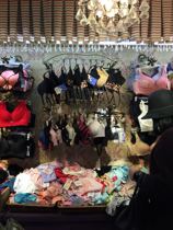 Iron lingerie shop shelf wall hanging underwear bra display rack bra hanger underwear adhesive hook spot