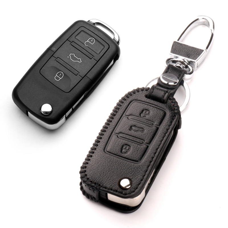 Genuine leather key cover dedicated to the Forsranger Santana Jetta POLO Golf Ling Tiguan Bao to speed up