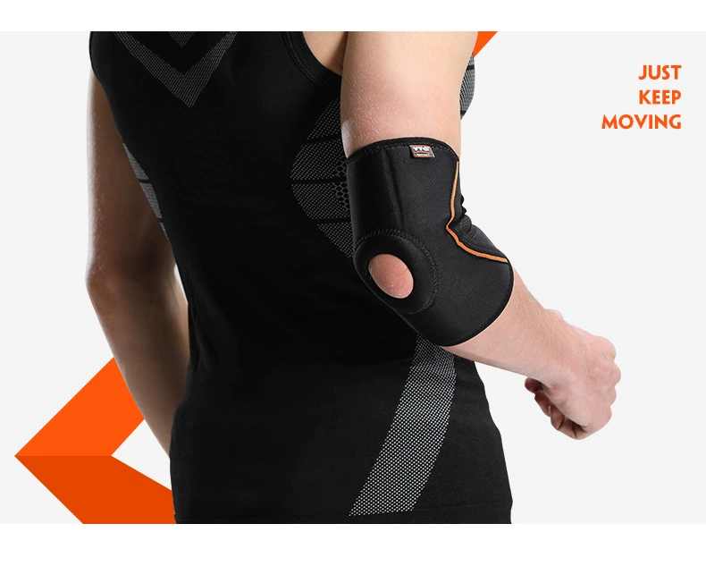 Hoa Kỳ VTG Agion khuỷu tay nam và nữ thể thao bóng rổ cầu lông quần vợt bảo vệ khuỷu tay khớp bạc thiết bị bảo vệ ion - Dụng cụ thể thao