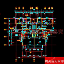 Architectural cad drawings of nine-story residential building in the community dwg drawings