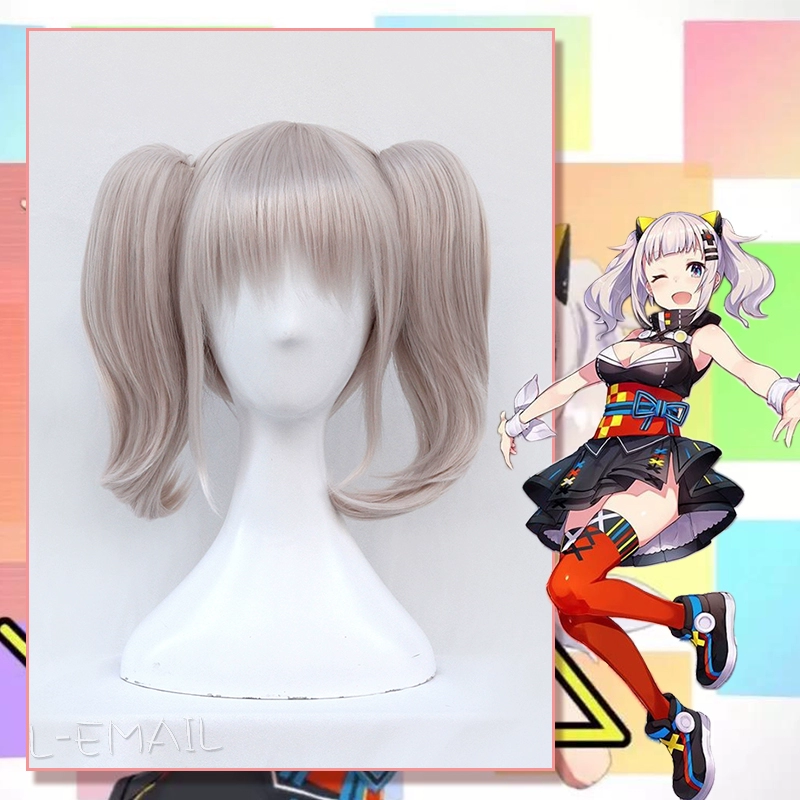 【Blueberry】 vtuberr Luna Official wig 夜月 cosplay tóc giả - Cosplay