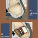 Branded high-looking schoolbags for female junior high school students, Korean style high school students, fourth, fifth and sixth grade elementary school students, lightweight and soft backpacks