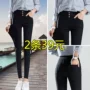 Quần mới 2018 quần legging nữ mùa thu mặc cho học sinh phiên bản Hàn Quốc của bút chì kẻ chân bó sát cộng với quần nhung quần áo giữ nhiệt nữ