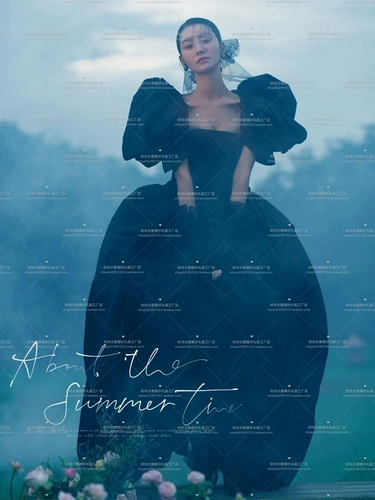 Черное модное свадебное платье подходит для фотосессий для влюбленных