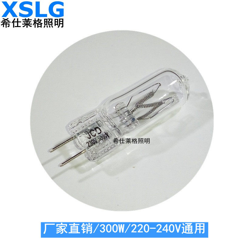 Factory direct G6 3 hot sale projector stage light 230V tungsten halogen lamp 220V300W circuit protection lamp