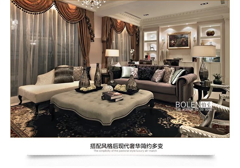 Gương BOLEN Châu Âu hậu hiện đại gương toàn thân gương phù hợp gương sàn gương treo tường cửa hàng quần áo gương - Gương gương nhà vệ sinh đẹp
