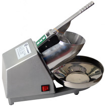 Hongda double knife ice crusher Commercial shaved ice machine High-power electric household snow machine Milk tea shop smoothie machine