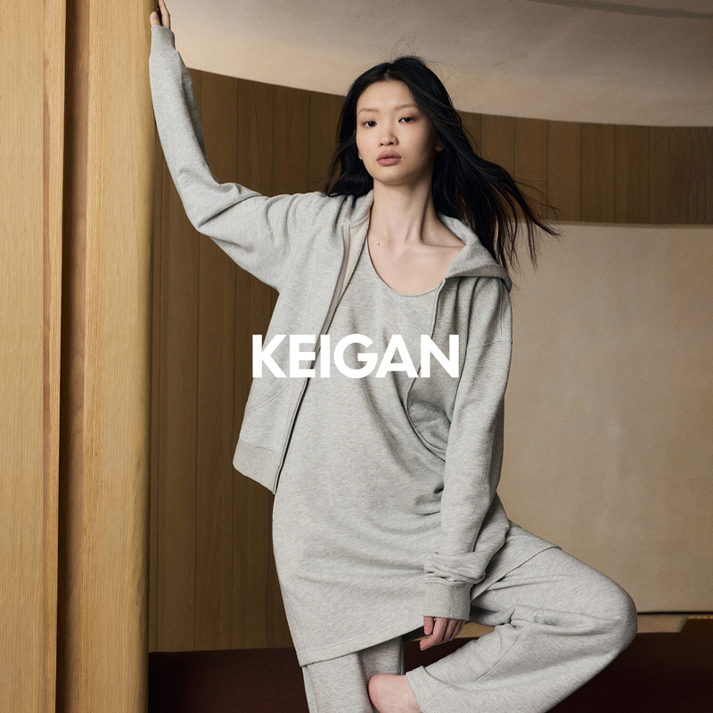 Open-Front/Custom-Spun Mixed-Color Knotted Soft Combed Cotton Lyocell Hemp Hooded Cardigan Long Vest Sports Set