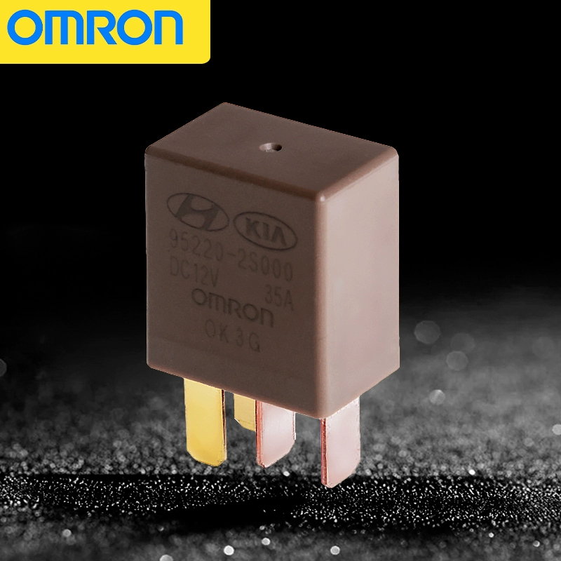 Omron Ô tô 12v4 Rơle Foot 35A DC Rơle Xe còi Light bắt đầu rơle chung còi điện 24v còi sên denso