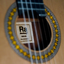 Ra Classical Guitar Rachnoff double face plaque double face touche surélevée guitare brésilienne cocobolo shellac laque