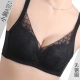 Ovesley 28078 Ladies Dày Dày Cúp AB Gathering Đồ Lót Áo Ngực Không Dây Có Thể Điều Chỉnh - Áo ngực không dây