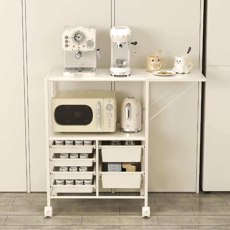 Living Room Coffee Machine Display Rack Mobile Bar Sideboard Storage Cabinet Tea Low Cabinet Kitchen Prep Table