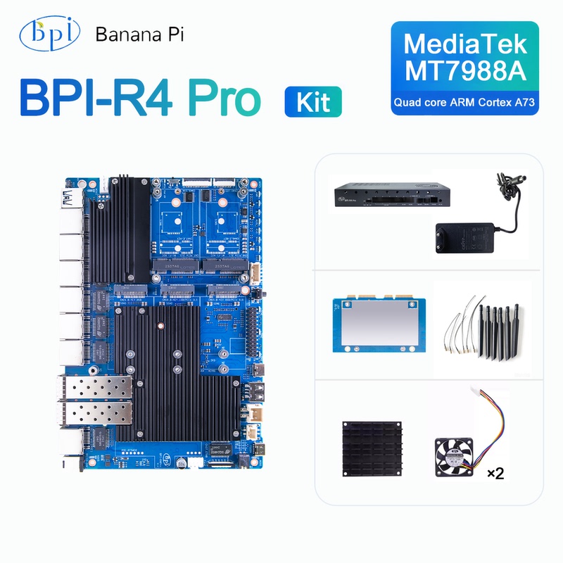 Banana Pi Bpi-R4 Pro Router Development Board Package
