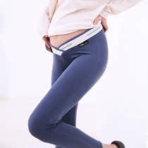 Pregnant women leggings 2021 Spring New Tide mom low waist casual casual belly pants fashion thin trousers slim Skin Skin