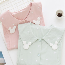 Pregnant womens pajamas summer thin post-natal feeding breastfeeding modal Moon Clothing Spring and Autumn pregnancy home clothing women