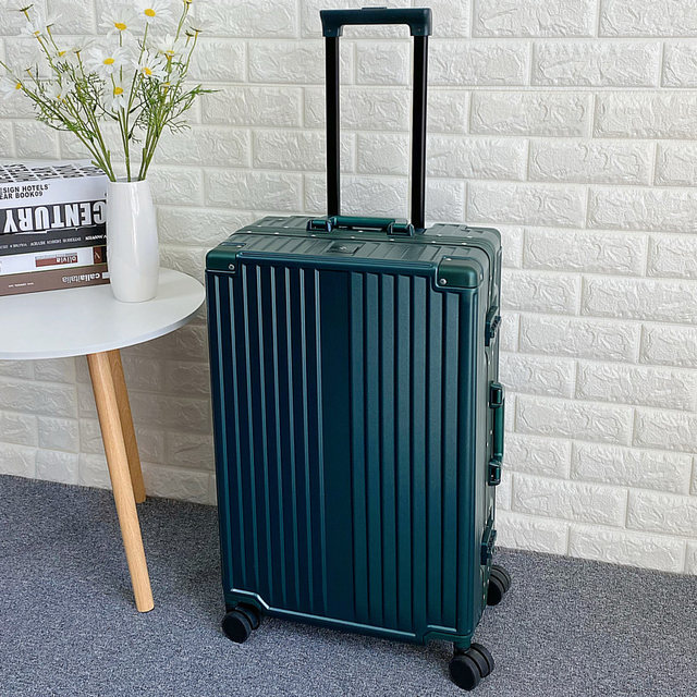 Jindengshi high-end aluminum frame suitcase password trolley case 24 inches 20 boarding suitcase high-value suitcase for men and women