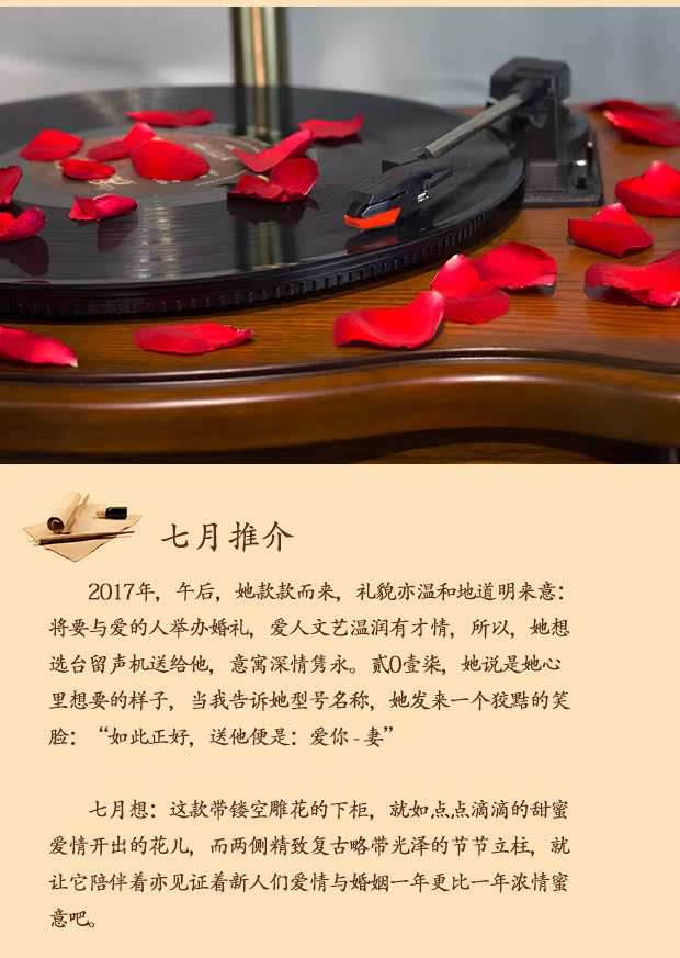kim đầu đĩa than pioneer	 Canna phonograph 2017 retro nhà hiện đại phòng khách châu Âu quà tặng đám cưới gỗ rắn LP vinyl ghi máy nghe nhạc - Máy hát mâm đĩa than technics