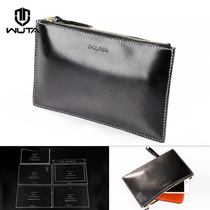 Mens and women zipper handbags acrylic type clutch design drawings new clutch bag paper grid WT951