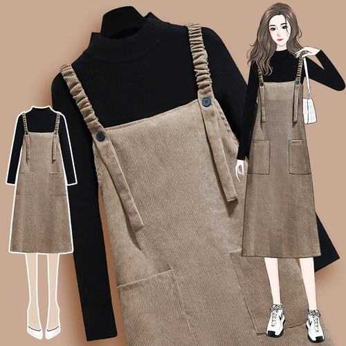 Вельветовое весеннее платье, весенний комплект, юбка, 2025 года, тренд сезона, городской стиль, подходит для подростков