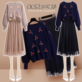 Свитер, демисезонный комплект, демисезонная юбка для отдыха, 2020 года