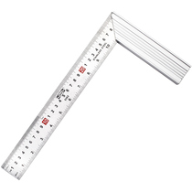 Paula 30cm angle ruler 90 degrees stainless steel male imperial woodworking decoration right angle ruler woodworking turning ruler type plate ruler 5362