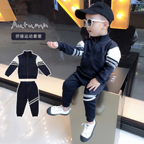 Childrens sports and leisure mens childrens sweater Korean version suit Baby clothes spring and autumn fashion new foreign trend