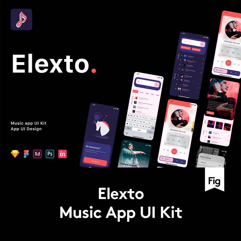 70+ Screen Music Streaming Player App Software Ui Interface Design in Figma/Sketch/Xd Format 70+ Screen Music Streaming Player App Software Ui Interface Design in Figma/Sketch/Xd Format