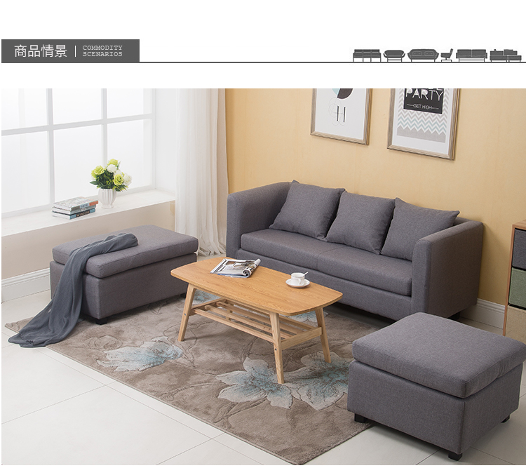 sofa đôi bước phân ngồi bến tàu bông chân ghế đẩu vuông baidunzi sofa chân ottoman phân da - Ghế sô pha ghế giường gấp