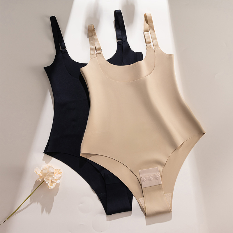 Thin Shapewear Summer Style Tummy Control Waist Shaping Buttoned Crotch Seamless New Summer One-Piece Body Shaping Underwear