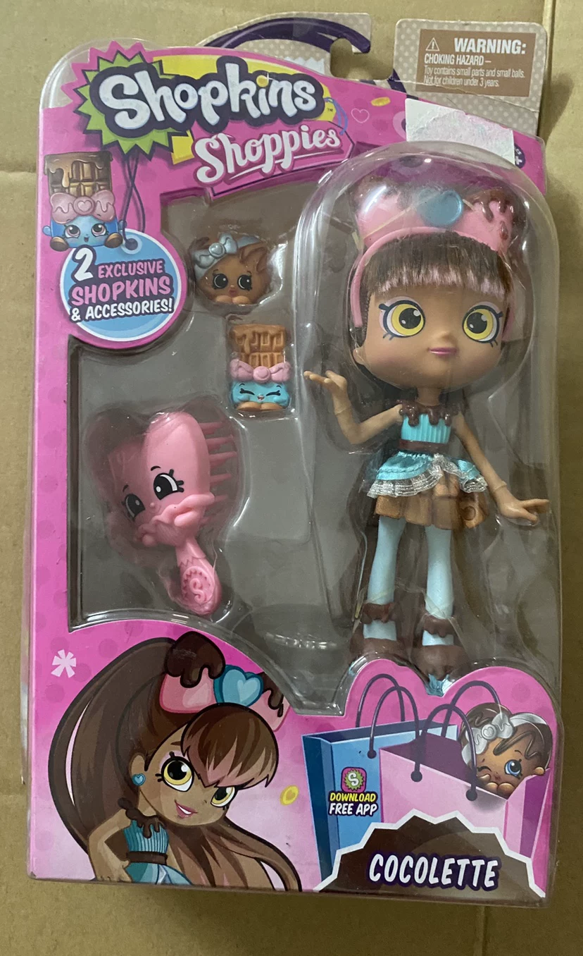 Кукла Shoppies (Shopkins) Shoppies, большая глазастая модная кукла с аксессуарами и игровым набором, 16 см