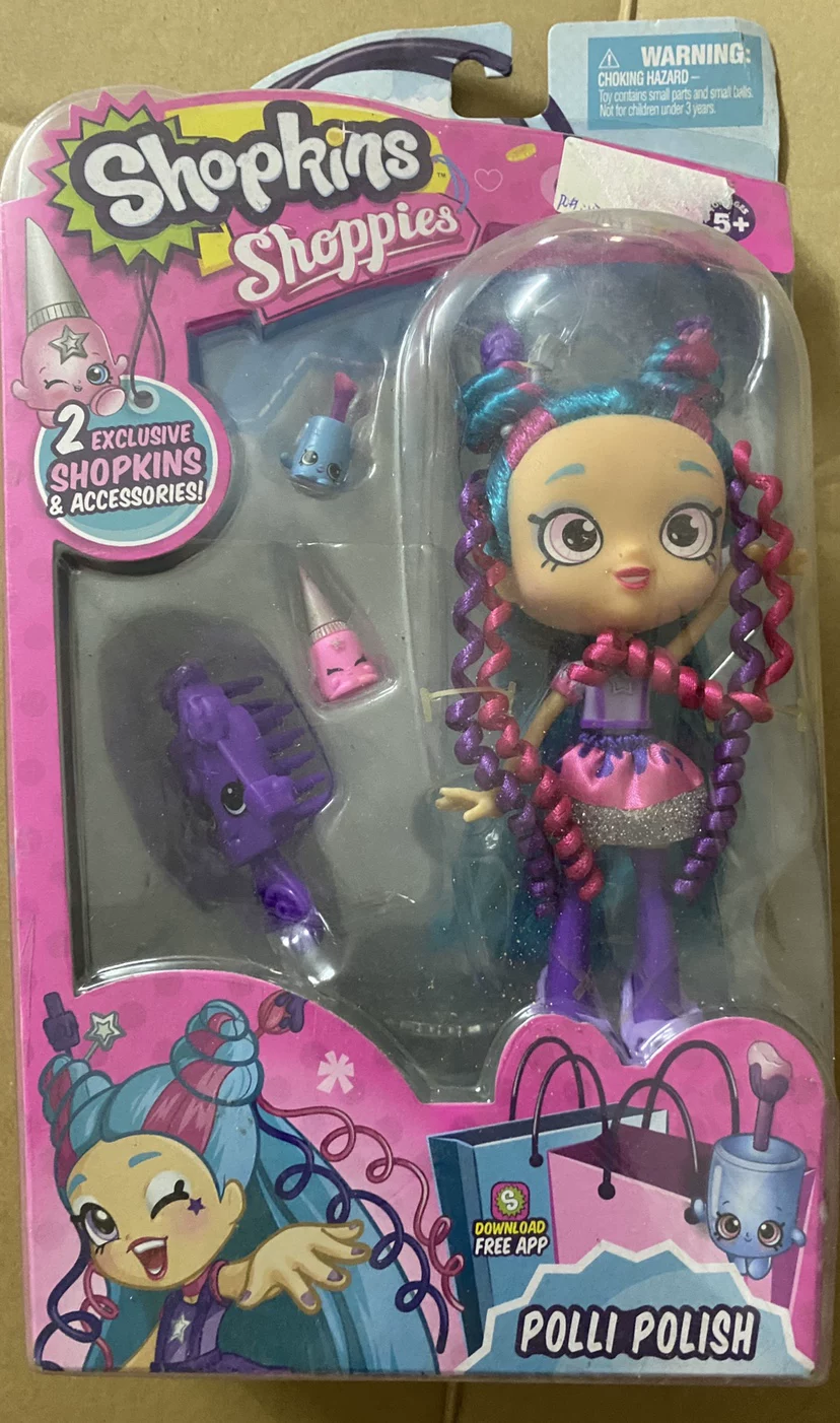 Кукла Shoppies (Shopkins) Shoppies, большая глазастая модная кукла с аксессуарами и игровым набором, 16 см