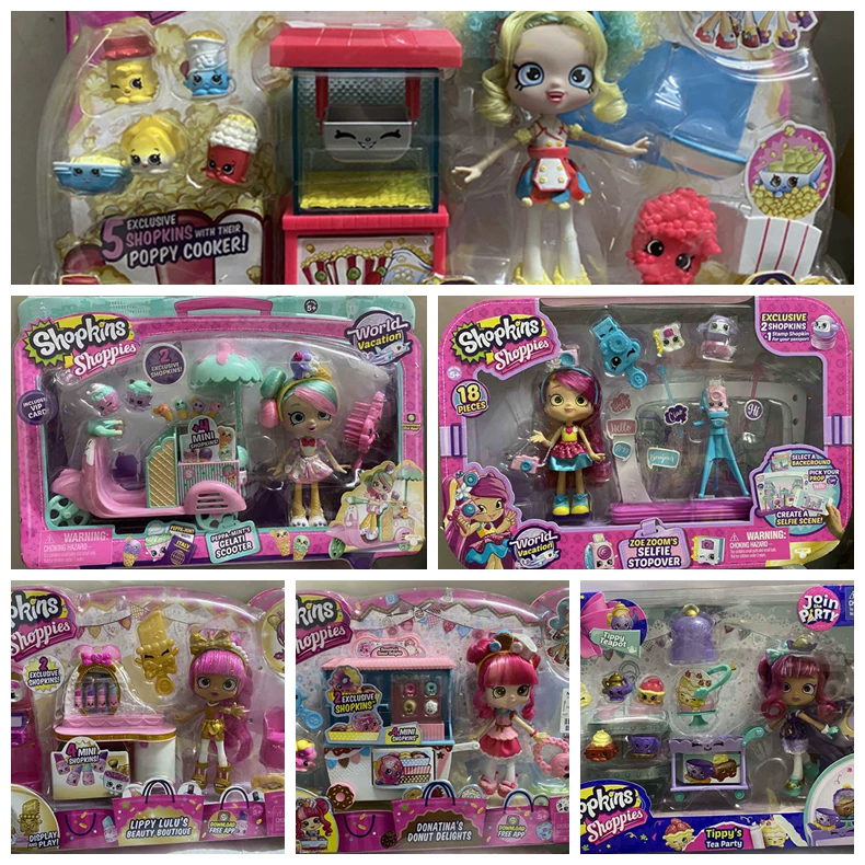 Кукла Shoppies (Shopkins) Shoppies, большая глазастая модная кукла с аксессуарами и игровым набором, 16 см