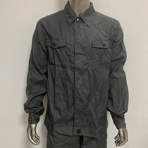 87 summer oil proof clothing winter work clothes mens long sleeve cotton polyester card winter training set dark gray machine repair shop clothes