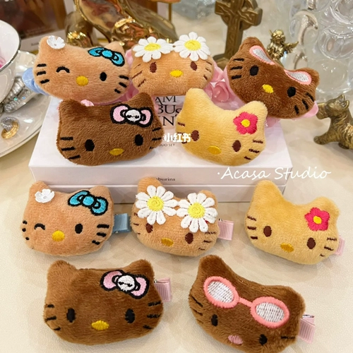 Hello Kitty, заколка для волос, резинка для волос, аксессуар для волос, элитные шпильки для волос