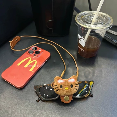 Hello Kitty, солнцезащитные очки, милая система хранения, ремешок, цепь