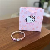Hello Kitty, японский милый серебряный браслет, серебро 925 пробы, подарок на день рождения