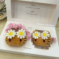 Daisy Kitty Hair Clip+веревка головы [2]