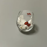 Hello Kitty, стеклянный высококачественный прозрачный вместительный и большой милый стакан