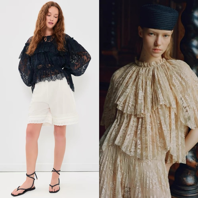 Autumn New Style Se@ Poster Style Heavy-Duty Full Lace Top