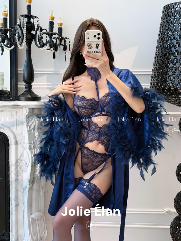 Jolieelan·Deep Sea Dream·Sexy Mature Woman Lace Strap See-Through Push-Up French Ultra-Thin Cup Bra Jolieelan·Deep Sea Dream·Sexy Mature Woman Lace Strap See-Through Push-Up French Ultra-Thin Cup Bra