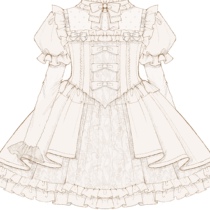 (Untitled) Original Closing ~ Elegant and Sweet Lolita Lolita Daily Square Neck Dress